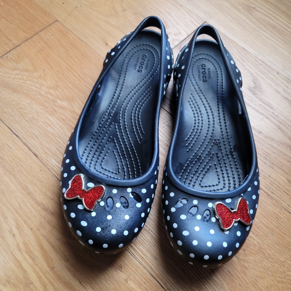 CROCS MINNIE MOUSE KADEE SLINGBACK SZ 10
